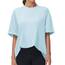THE GYM PEOPLE Damen Kurzärmeliges mit Rundhalsausschnitt Übergroße T-Shirts Basic Baumwolle Shirts