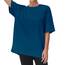 THE GYM PEOPLE Damen Kurzärmeliges mit Rundhalsausschnitt Übergroße T-Shirts Basic Baumwolle Shirts