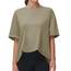THE GYM PEOPLE Damen Kurzärmeliges mit Rundhalsausschnitt Übergroße T-Shirts Basic Baumwolle Shirts