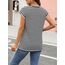 Cuptacc Tunika Damen Sommer Elegante Oberteile Basic Top Runder Halsausschnitt Tshirt Damen Baumwolle Atmungsaktiv Schwarzstreifen S 34-36
