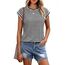 Cuptacc Top Damen Locker Oberteile Business Outfit Sommer Tops Damen Casual Women's T-Shirts Modern Top Klassisch Schwarzstreifen L 42-44