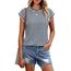 Cuptacc Shirts Damen Sommer Elegante Tank Top Baumwolle Locker Oberteile Damen Fashion Shirt Gestreiftes Kniff Marinestreifen S 34-36