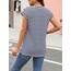 Cuptacc Shirts Damen Sommer Elegant Tank Tops Crew Neck Tunika Elegant Tshirt Damen Baumwolle Basic Oberteile Marinestreifen M 38-40