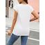 Cuptacc Tshirt Damen Tops Sommer Rundhals Oberteile Elegant Basic Bluse Kurzarm Damen Business Tunika CoffeeGrey 3XL 56-58