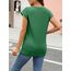 Cuptacc Tops Für Damen T Shirt Rundhals Oberteile Damen Elegant Bluse Kurzarm Sexy Top Sommer Grün Groß L 42-44