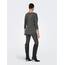 ONLY Damen ONLALBA 3/4 JRS NOOS Top, Dark Grey Melange,XXS