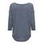 ONLY Damen Onlalba 3/4 Top JRS Noos Langarmshirt, Windward Blue,XS