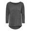 ONLY Damen ONLALBA 3/4 JRS NOOS Top, Dark Grey Melange,XXS