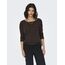 ONLY Damen Onlalba 3/4 Top JRS Noos Langarmshirt, Dark Earth,XXL