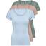 ONLY 3er Pack Damen T-Shirt schwarz oder weiß Kurzarm lang Basic Sommer T-Shirts XS S M L XL 15209153