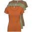 ONLY 3er Pack Damen T-Shirt 15209153 Farb Mix 8-XS
