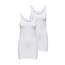 ONLY Damen 2er-Pack Tank-Top Oberteil Verschiedene Träger Shirt Unterhemd, Farbe:Weiß Uni, Größe:S
