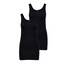 ONLY Damen 2er-Pack Tank-Top Oberteil Verschiedene Träger Shirt Unterhemd, Farbe:Black1, Größe:L
