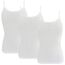 HERMKO 1560 3er Pack Damen Träger Top - 100% Bio-Baumwolle, Unterhemd in Feinripp-Qualität - Weich, Strapazierfähig & Vielseitig für jeden Look, Farbe:weiß, Größe:48/50 (XL)
