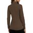 DUOEASE Tshirt Damen Basic Langarmshirt Damen Rollkragen Einfarbig Top Elegant Casual Rollkragenpullover Herbst Winter Oberteile(Braun M