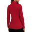 DUOEASE Rollkragenpullover Damen Basic Einfarbig Langarmshirt Damen Herbst Winter Oberteile Rollkragen Langarm Tshirt Elegant Casual Top(Rot L