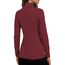 DUOEASE Tshirt Damen Basic Langarmshirt Damen Rollkragen Einfarbig Top Elegant Casual Rollkragenpullover Herbst Winter Oberteile(Weinrot M