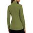 DUOEASE Tshirt Damen Basic Langarmshirt Damen Rollkragen Einfarbig Top Elegant Casual Rollkragenpullover Herbst Winter Oberteile(Olivgrün M
