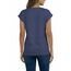 AirMood Damen-T-Shirt, Sommer, lässig, mit Flügelärmeln, blau, M