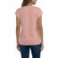 AirMood Lässiges Basic-T-Shirt für Damen, elegant, lockere Passform, Rundhalsausschnitt, Flügelärmel, Rose, Large