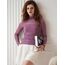 Zeagoo Netzoberteil Für Damen Sexy Party Top Mesh Oberteil Langarm Transparente Bluse Netz Tshirt Slim Fit Langarmshirt Frauen Clubwear Halloween Lila XL