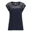 ONLY NOS Damen T-Shirt onlNICOLE S/S Mix TOP NOOS, Blau (Night Sky), 40 (Herstellergröße: L)