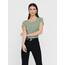 ONLY Damen Onllive Love SS Oneck TOP JRS, Birch/Arona/Mineral red/Hedge, S
