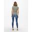ONLY Damen Onllive Love SS Oneck TOP JRS, Dark Grey Melange/Balsam Green, L