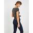ONLY Damen Onllive Love SS Oneck TOP JRS, Dark Grey Melange/Balsam Green, XS