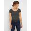 ONLY Damen Onllive Love SS Oneck TOP JRS, Dark Grey Melange/Black/Black/, XS