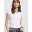ONLY Damen Onllive Love S/S O-Neck Top JRS Blouse, WeiÃƒŸ, XS EU