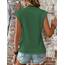 Zeagoo Top Damen Sommer Locker Cap Ärmel Tank Top Basic Tops für Damen Sommertop Elegant Rundhals Ärmellose Bluse Leuchtend Grün XXL