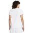 Nike Damen Club T Shirt, White/Black, L EU