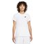 Nike Damen Club T Shirt, White/Black, L EU