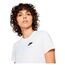 Nike Damen Club T Shirt, White/Black, L EU