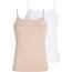 Tommy Hilfiger Damen 2er-Pack CAMI UW0UW05957, Orange, XL, Orange (Weiß/Misty Blush), 46