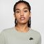 Nike Sportswear Club Essentials Damen-T-Shirt, Jade Horizon/Black, DX7902-370, L