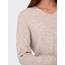 ONLY Damen ONLCAMILLA V-Neck L/S Strickpullover KNT 15204588, Pumice Stonedetail:Melange,M