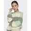 ONLY Damen Onlatia L/S Stripe Pullover KNT Noos Sweater, Silt Green,M