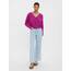 VERO MODA Damen Vmlea Ls V-Neck Cuff Cardigan Noos Strickjacke, Wild Aster, XS EU