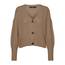 VERO MODA Damen Vmlea Ls V-Hals Manchet Cardigan Noos Strickjacke, Sepia Tint, XS EU