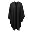 PULI Damen Sweatshirt Strickschal vorne kreuzen Poncho Decke Cape Cardigan Wickelschal , 1-schwarz, Gr. Einheitsgröße