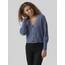 VERO MODA Damen Vmlea Ls V-neck Cuff Cardigan Noos Strickjacke, China Blue, S
