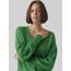 VERO MODA Damen Vmlea Ls V-neck Cuff Cardigan Noos Strickjacke, Bright Green, S