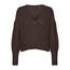 VERO MODA Damen Vmlea Ls V-Neck Cuff Cardigan Noos Strickjacke, Coffee Bean, M EU