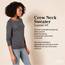Amazon Essentials Damen Leichter, Langärmeliger Pullover Mit Rundhalsausschnitt (Erhältlich in Übergröße), Blau, L