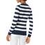 Amazon Essentials Damen Leichter, Langärmeliger Pullover Mit Rundhalsausschnitt (Erhältlich in Übergröße), Marineblau Weiß Rugby-Streifen, XL