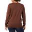 Amazon Essentials Damen Leichter, Langärmeliger Pullover Mit Rundhalsausschnitt (Erhältlich in Übergröße), Dunkles Kastanienbraun, L