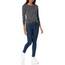 Amazon Essentials Damen Leichter, Langärmeliger Pullover Mit Rundhalsausschnitt (Erhältlich in Übergröße), Grau Gepardenaufdruck, L