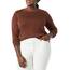 Amazon Essentials Damen Leichter, Langärmeliger Pullover Mit Rundhalsausschnitt (Erhältlich in Übergröße), Braun, L